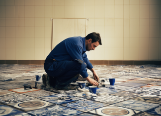 Ходьба после укладки плитки на пол: когда это безопасно?