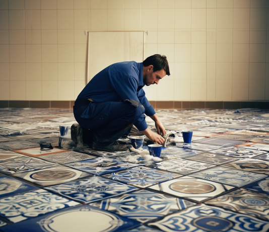 Ходьба после укладки плитки на пол: когда это безопасно?