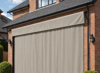 Брезентовые шторы для гаража на ворота