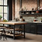Выбор мебели для кухни в стиле лофт