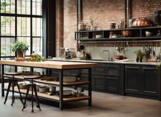 Выбор мебели для кухни в стиле лофт
