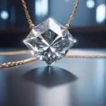 Колье-невидимки из белого золота с плавающим бриллиантом: манифест элегантного минимализма